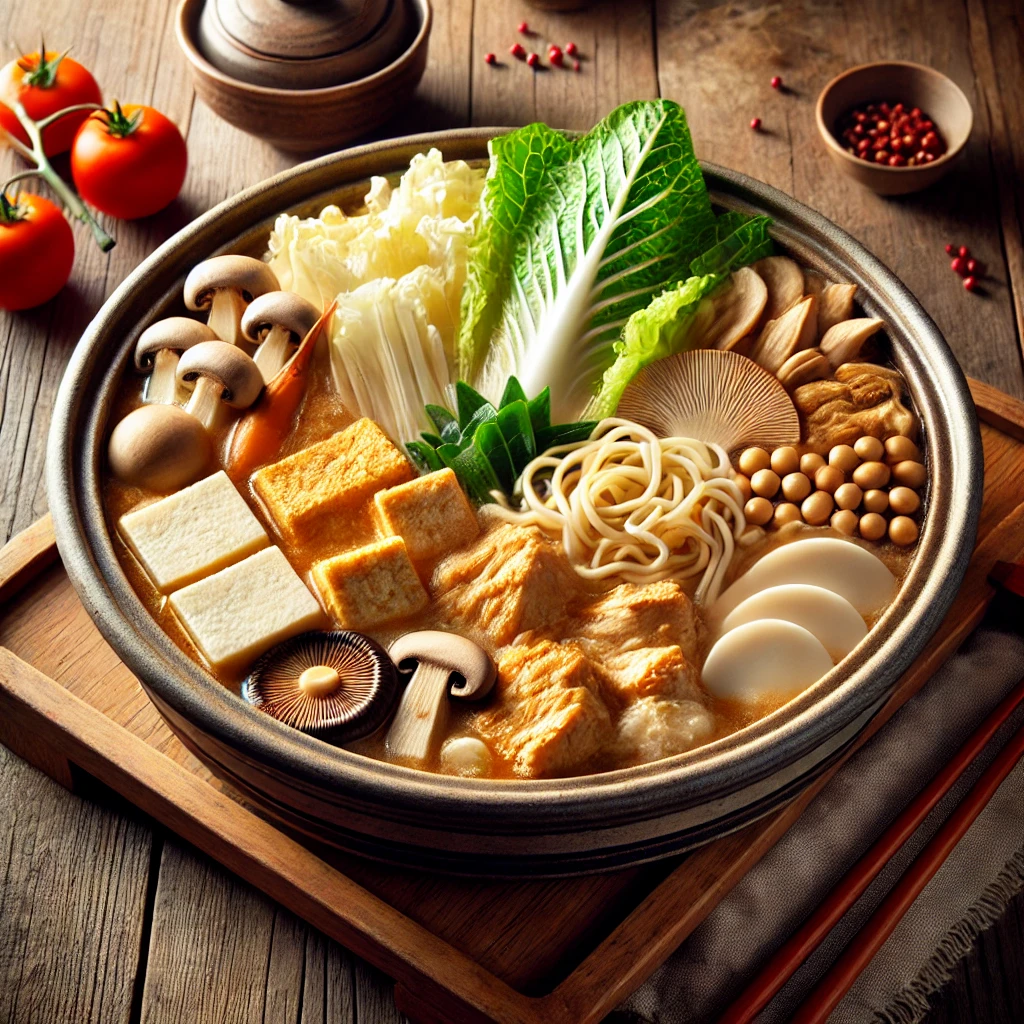 Chanko Nabe au Poulet (Fondue Japonaise)