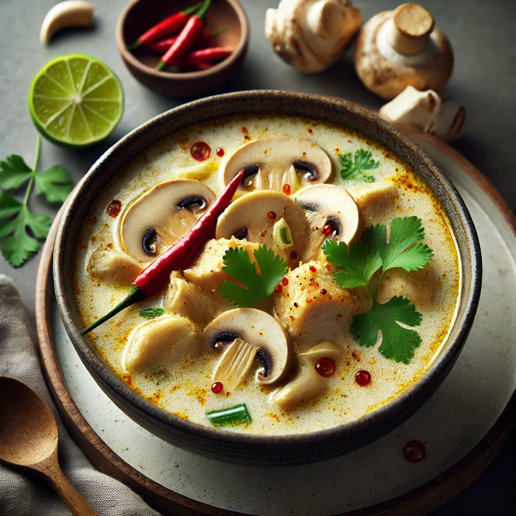 Soupe thaï au poulet (Tom Kha Gai)