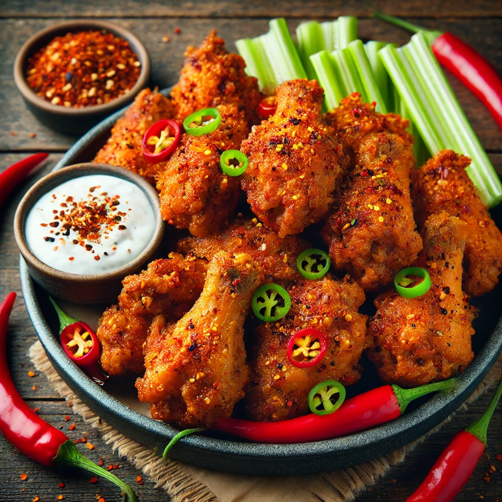 Poulet frit à l’Airfryer façon épicée